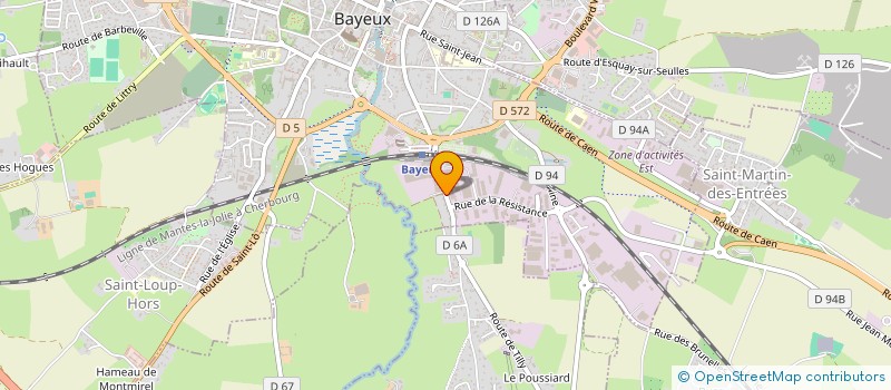 localisation de l'entreprise SCI BERLOUISE  BAYEUX