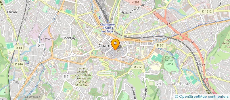 localisation de l'entreprise SCI BERLUTI - LUPPI  CHAMBERY