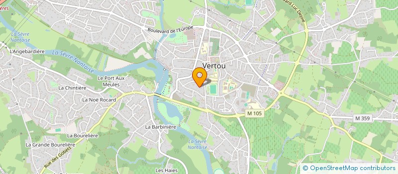 localisation de l'entreprise SCI BERMA  VERTOU