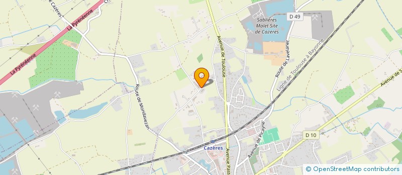 localisation de l'entreprise SCI BERMAG  CAZERES