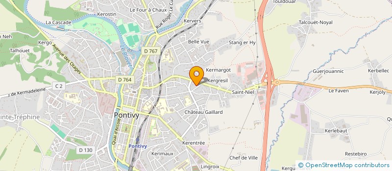 localisation de l'entreprise SCI BERMAT  PONTIVY