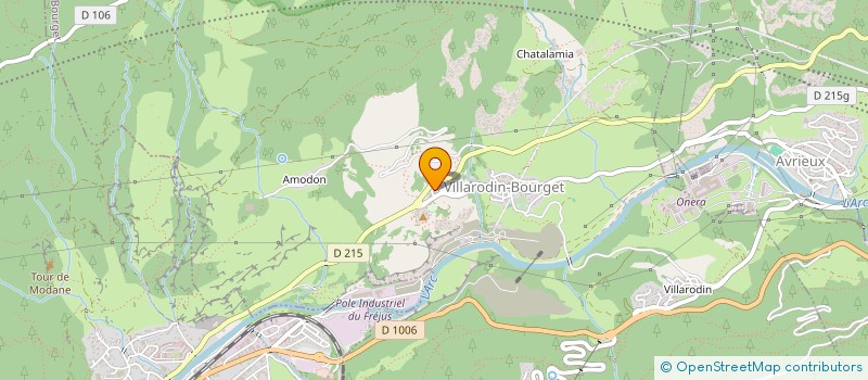 localisation de l'entreprise SCI BERMOND C&M  VILLARODIN BOURGET