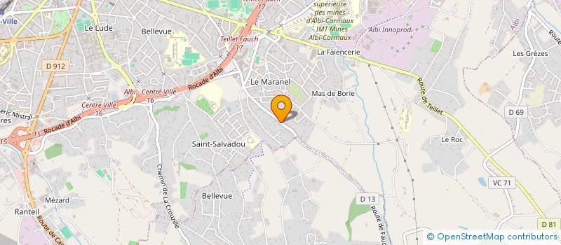 localisation de l'entreprise SCI BERMOND ET FILS à ALBI