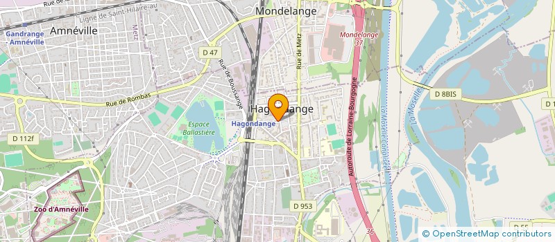 localisation de l'entreprise SCI BERMY à HAGONDANGE