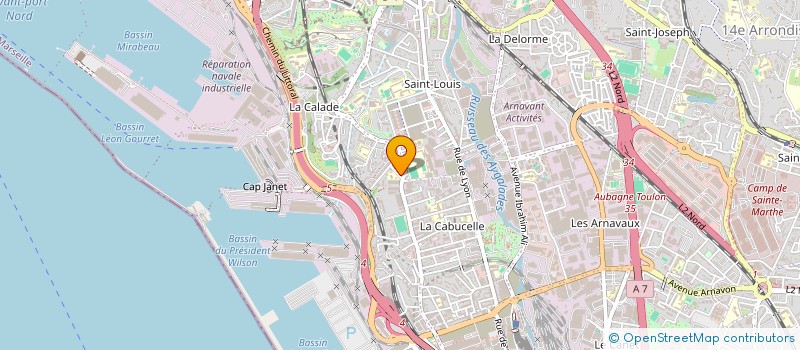 localisation de l'entreprise SCI BERNABO à MARSEILLE