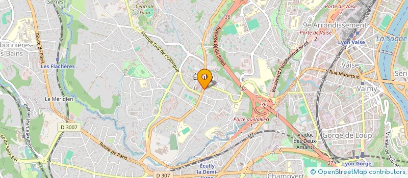 localisation de l'entreprise SCI BERNADETTE ET CHRISTIAN  ECULLY