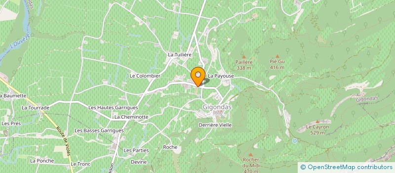 localisation de l'entreprise SCI BERNADETTE MEFFRE  GIGONDAS