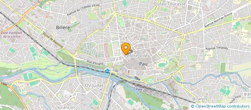 localisation de l'entreprise SCI BERNADOTTE 64 à PAU