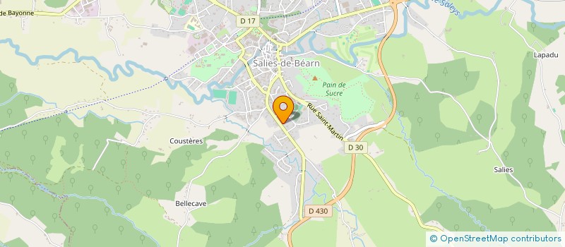 localisation de l'entreprise SCI BERNADOU  SALIES-DE-BEARN