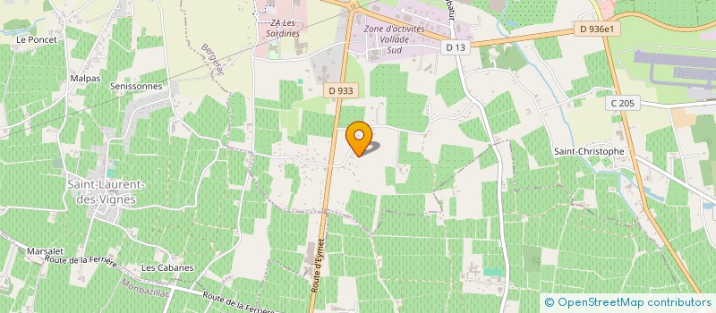 localisation de l'entreprise SCI BERNARAS BOUDEVILLE à BERGERAC