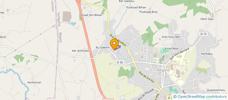 localisation de l'entreprise SCI BERNARD 2NG  BEGARD