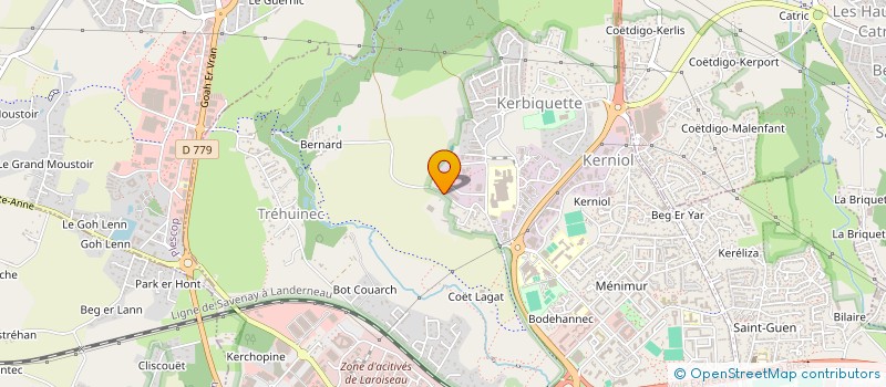 localisation de l'entreprise SCI BERNARD  VANNES