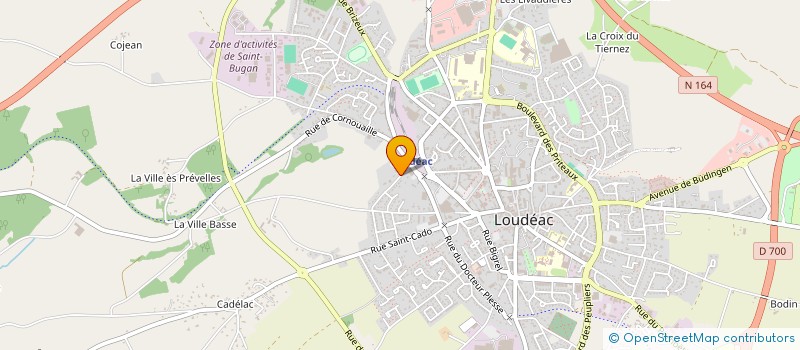 localisation de l'entreprise SCI BERNARD à LOUDEAC