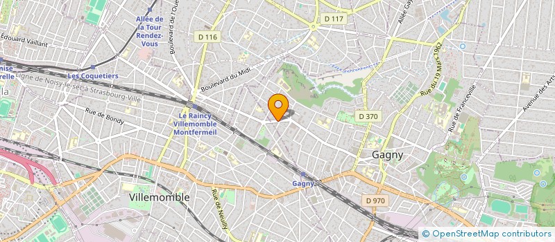 localisation de l'entreprise SCI BERNARD  GAGNY