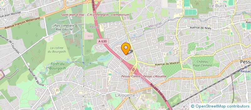 localisation de l'entreprise SCI BERNARD à PESSAC