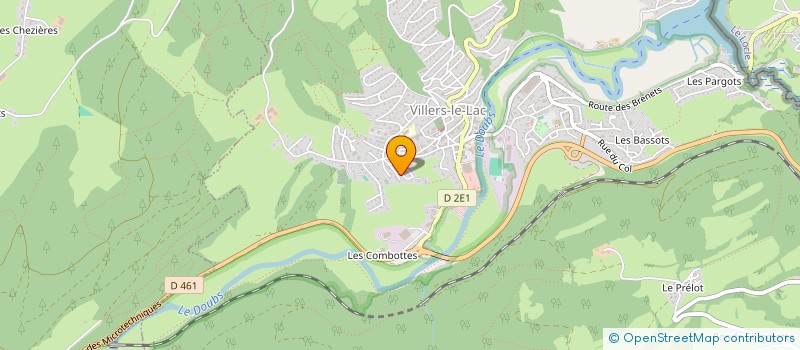 localisation de l'entreprise SCI BERNARD  VILLERS-LE-LAC