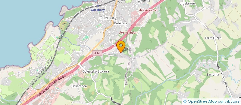 localisation de l'entreprise SCI BERNARD à BIDART