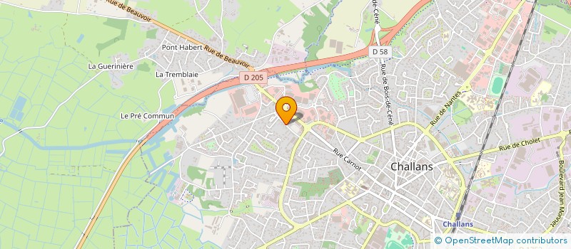 localisation de l'entreprise SCI BERNARD à CHALLANS