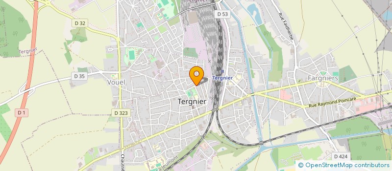 localisation de l'entreprise SCI BERNARD  TERGNIER