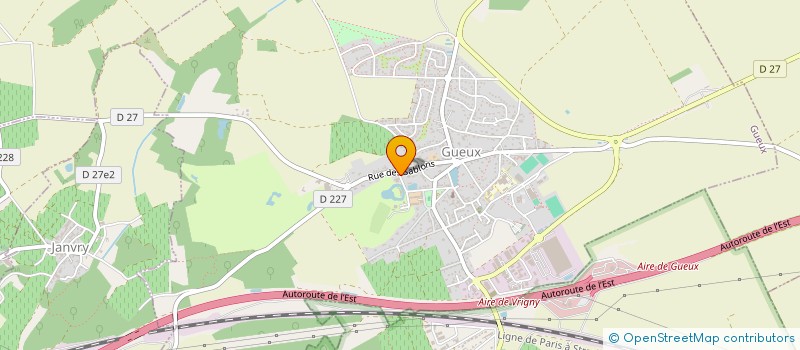 localisation de l'entreprise  SCI BERNARD  GUEUX