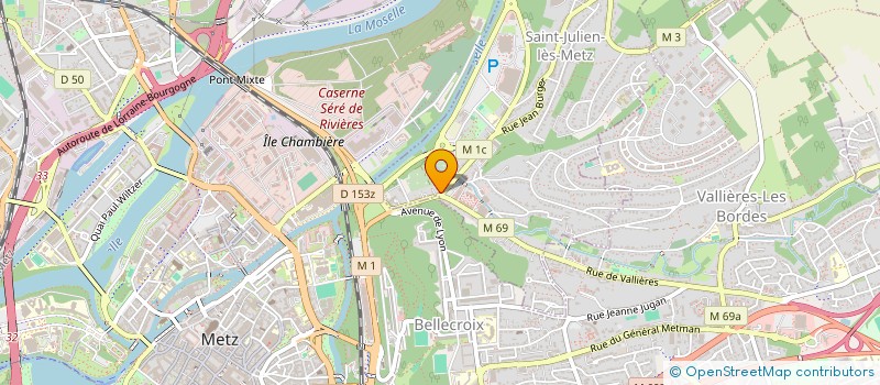 localisation de l'entreprise SCI BERNARD à SAINT-JULIEN-LES-METZ