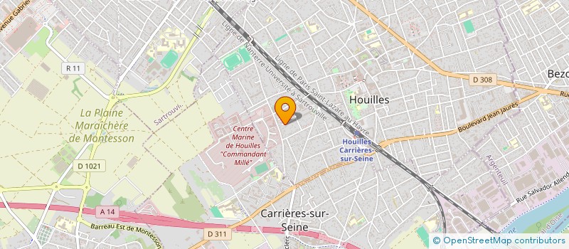 localisation de l'entreprise SCI BERNARD  HOUILLES