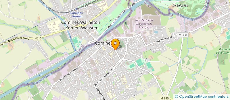 localisation de l'entreprise SCI BERNARD  COMINES