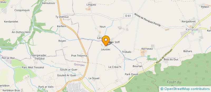 localisation de l'entreprise SCI BERNARD  LOCRONAN