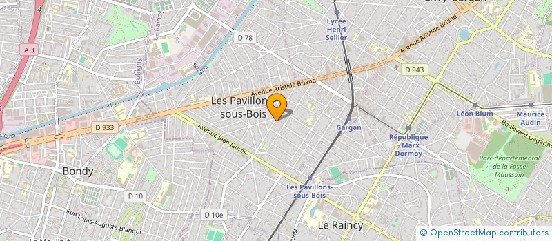 localisation de l'entreprise SCI BERNARD à LES PAVILLONS-SOUS-BOIS