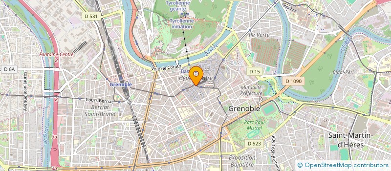 localisation de l'entreprise SCI BERNARD  GRENOBLE