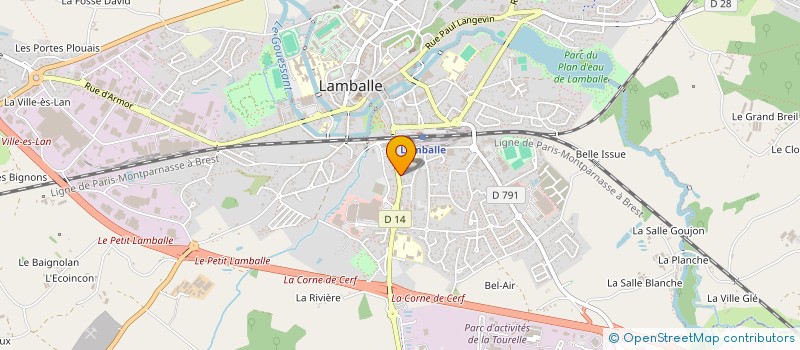 localisation de l'entreprise SCI BERNARD  LAMBALLE-ARMOR