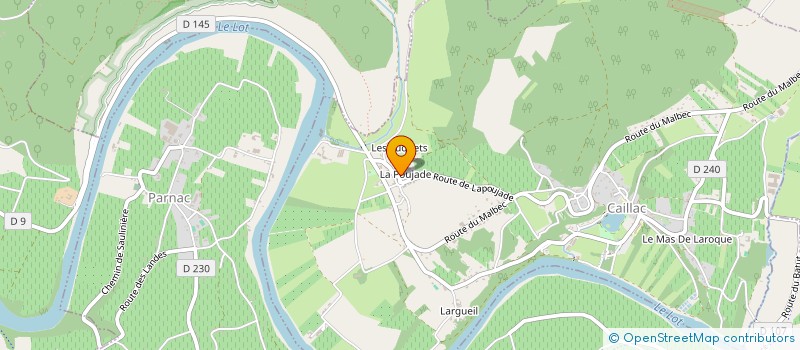 localisation de l'entreprise SCI BERNARD CHEMIN  CAILLAC