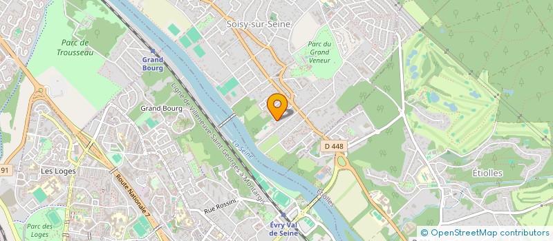 localisation de l'entreprise SCI BERNARD-CLAUDE à SOISY-SUR-SEINE