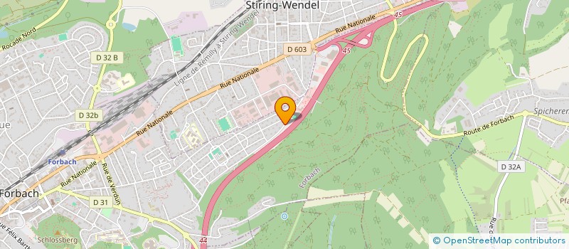 localisation de l'entreprise SCI BERNARD-DE  FORBACH