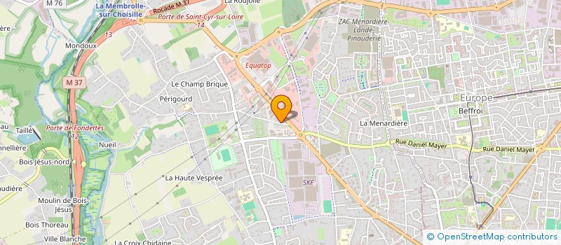 localisation de l'entreprise SCI BERNARD DE GAULLE  SAINT-CYR-SUR-LOIRE