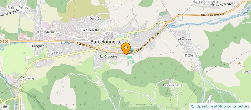 localisation de l'entreprise SCI BERNARD HELENE ALEXANDRE 1600 à BARCELONNETTE