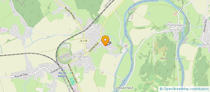 localisation de l'entreprise SCI BERNARD JOBIN  ARC-ET-SENANS