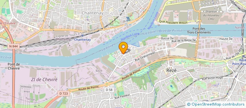 localisation de l'entreprise SCI BERNARD LE MENAHEZE  REZE