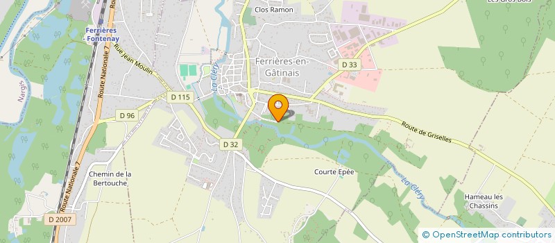 localisation de l'entreprise SCI BERNARD PALISSY à FERRIERES-EN-GATINAIS