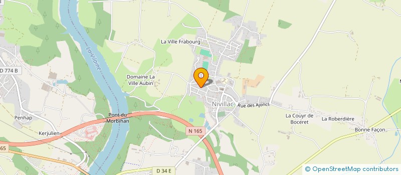 localisation de l'entreprise SCI BERNARDET  NIVILLAC