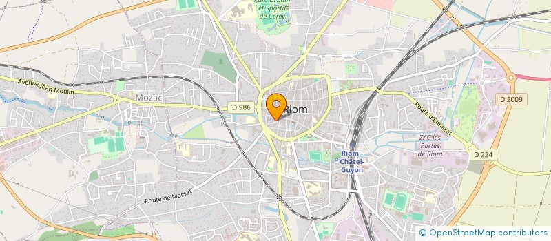 localisation de l'entreprise SCI BERNARDIN PARENT  RIOM