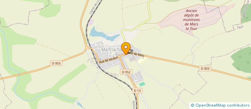 localisation de l'entreprise SCI BERNARDINE  MARS-LA-TOUR