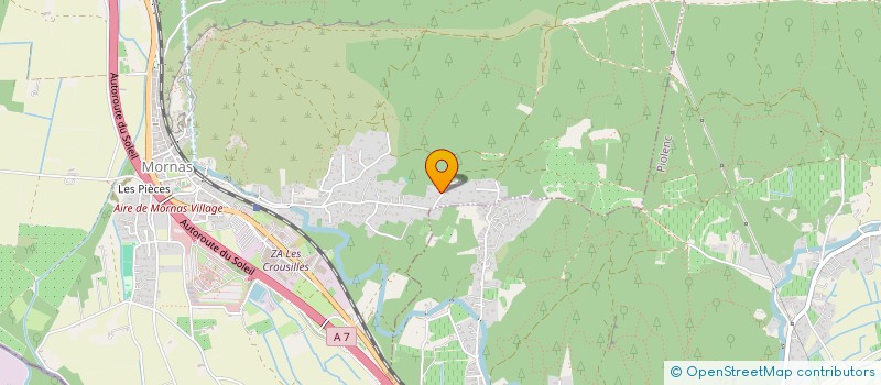 localisation de l'entreprise SCI BERNARDINE  MORNAS