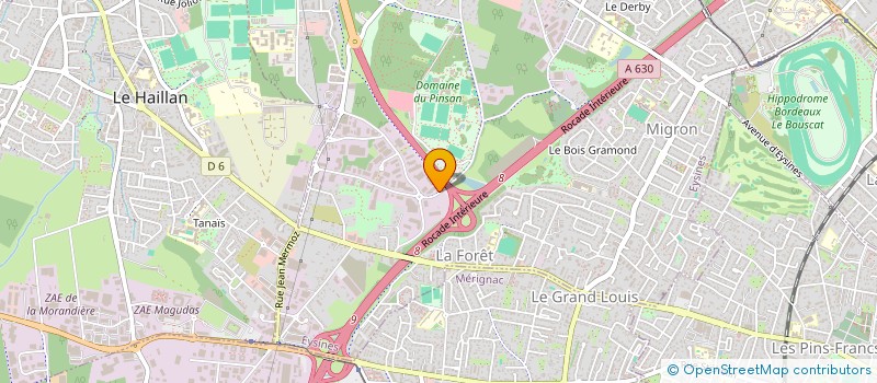 localisation de l'entreprise SCI BERNARDO  EYSINES