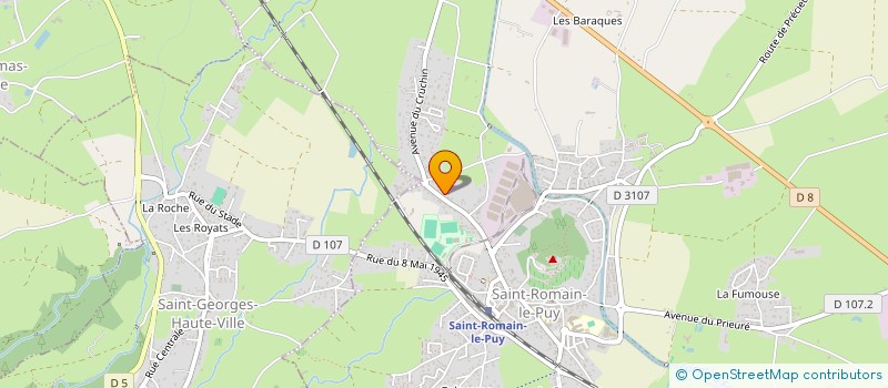 localisation de l'entreprise SCI BERNARDVIAL  SAINT-ROMAIN-LE-PUY