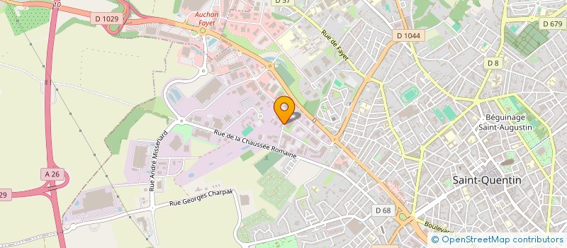localisation de l'entreprise SCI BERNAUSSI à SAINT-QUENTIN
