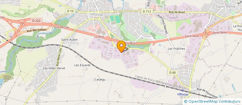 localisation de l'entreprise SCI BERNAZZANI  YFFINIAC