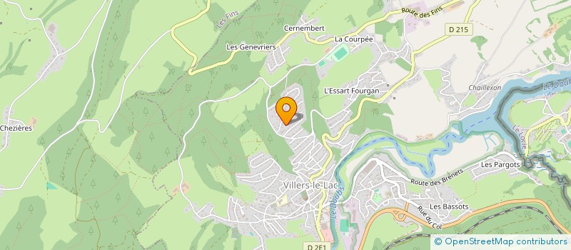 localisation de l'entreprise SCI BERNE  VILLERS-LE-LAC