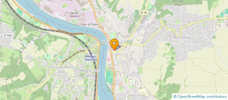 localisation de l'entreprise SCI BERNE-CICERON  NEUVILLE-SUR-SAONE