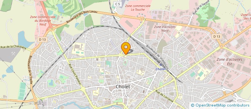 localisation de l'entreprise SCI BERNEISE JOLY à CHOLET